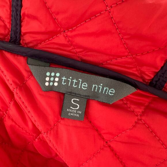 Title Nine Kismet Purple Small Light Weight Puffer Jacket Coat Hood  Fall Winter - Picture 6 of 7